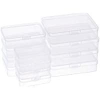 BENECREAT 12 Pack Caja de Plástico Transparente de Almacenamiento 3 Tamaños Mixtos Contenedor de Almacenamiento para…
